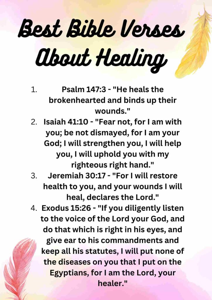 Bible Verses About Healing