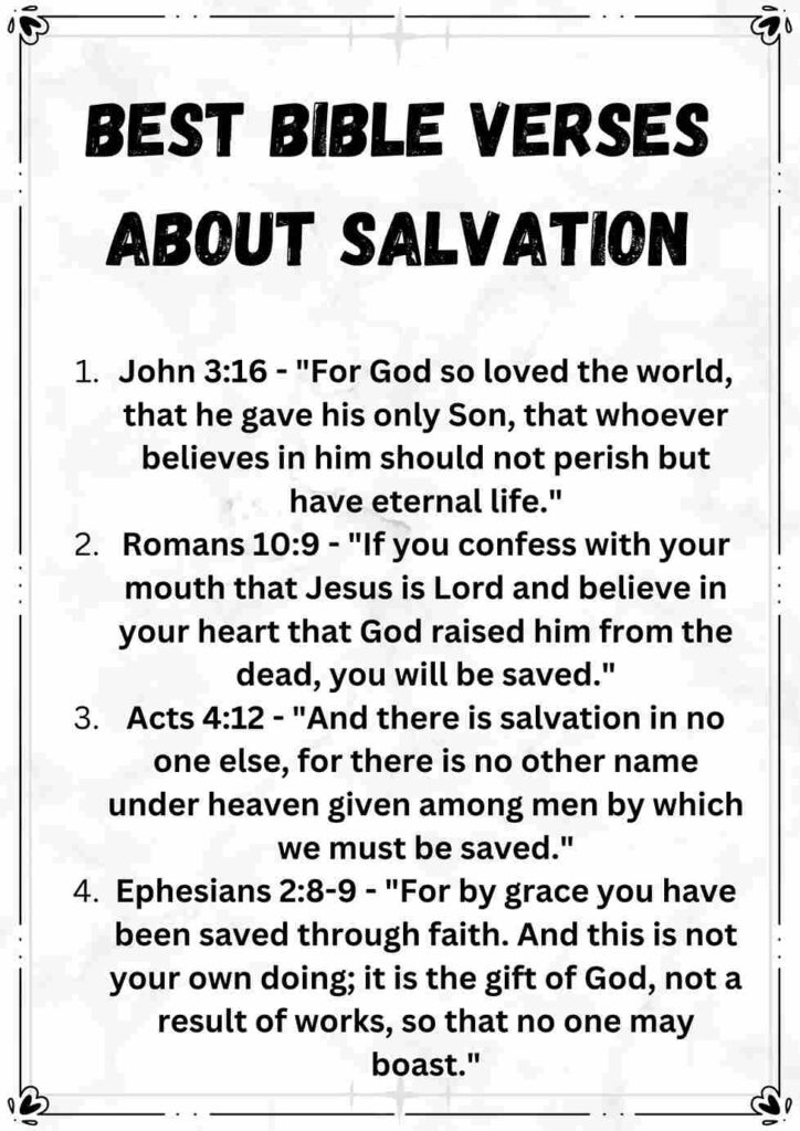 Bible Verses About Salvation