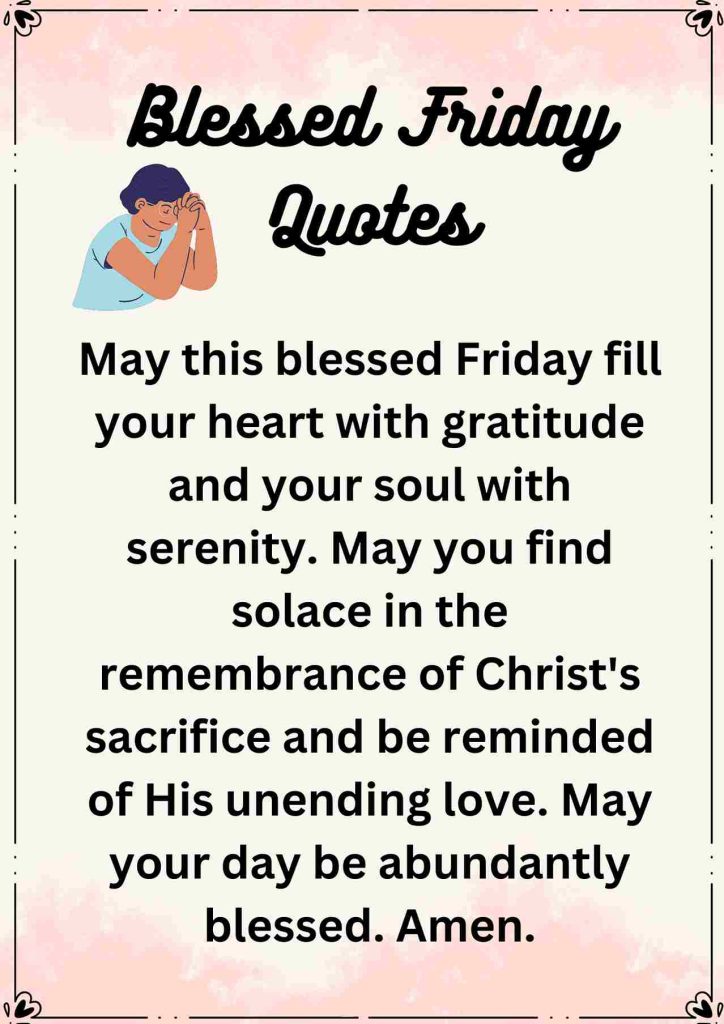 Blessed Friday Quotes