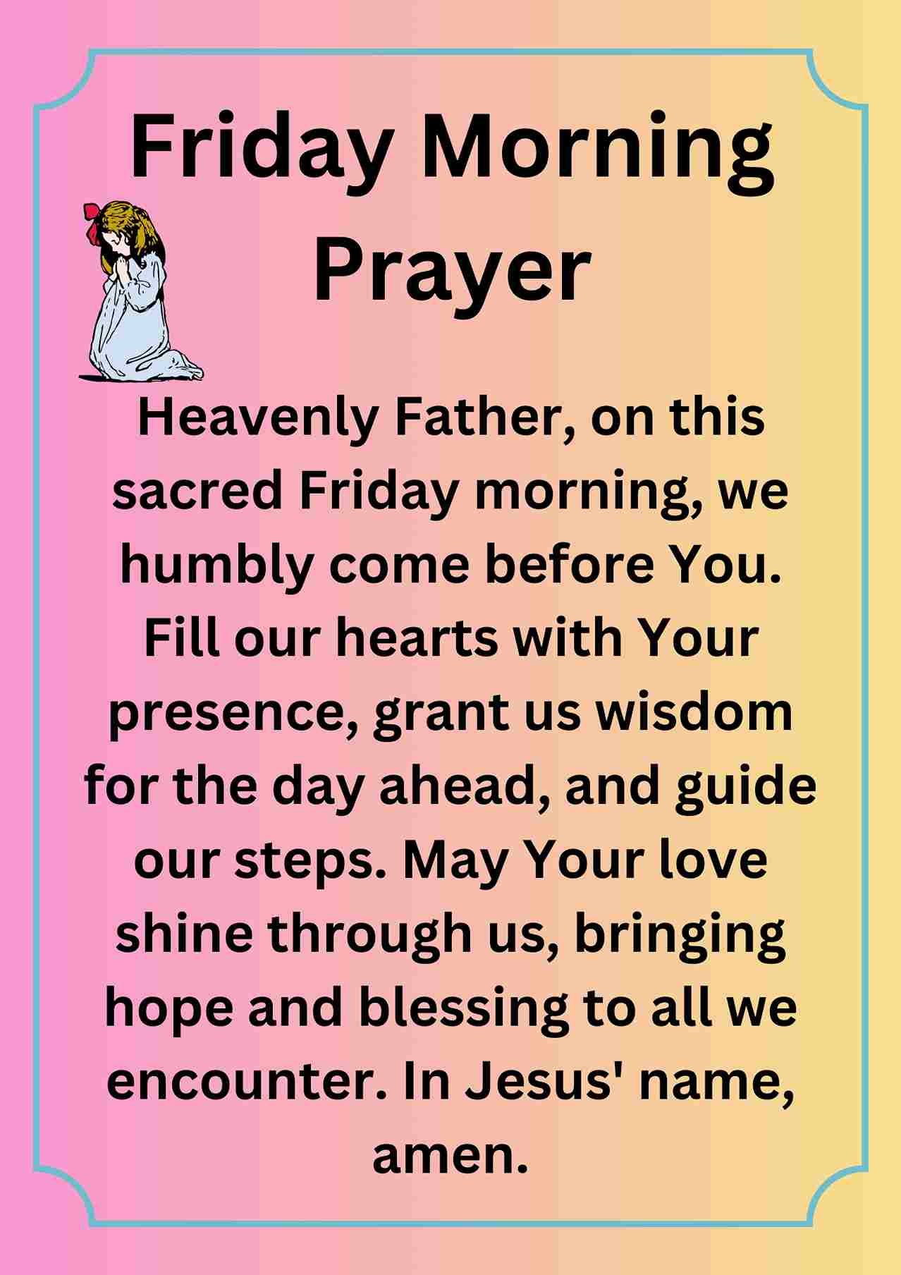 30+ Best Friday Prayer [Morning, Evening, Night] - † ️️ Daily Blessings ...
