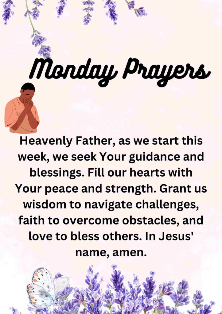 Monday Prayer