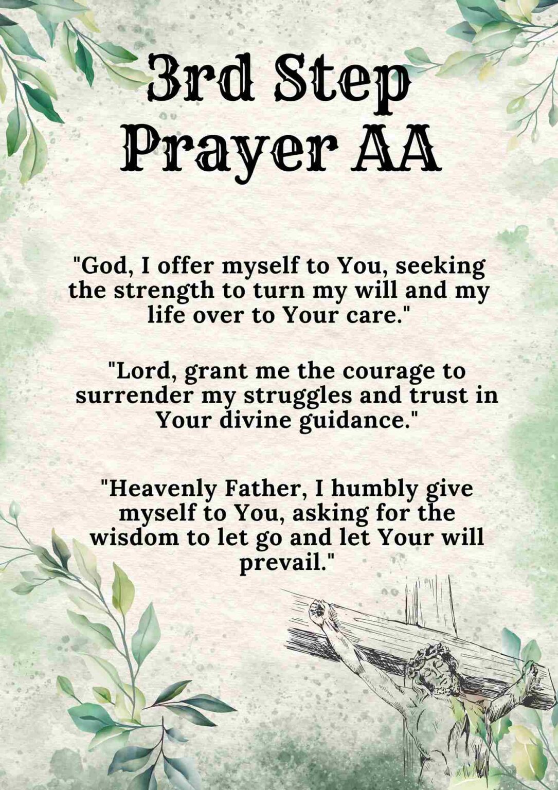 50+ 3rd Step Prayer AA - † ️️ Daily Blessings Prayer ️