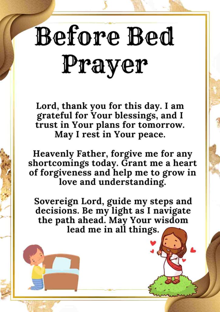 Before Bed Prayer