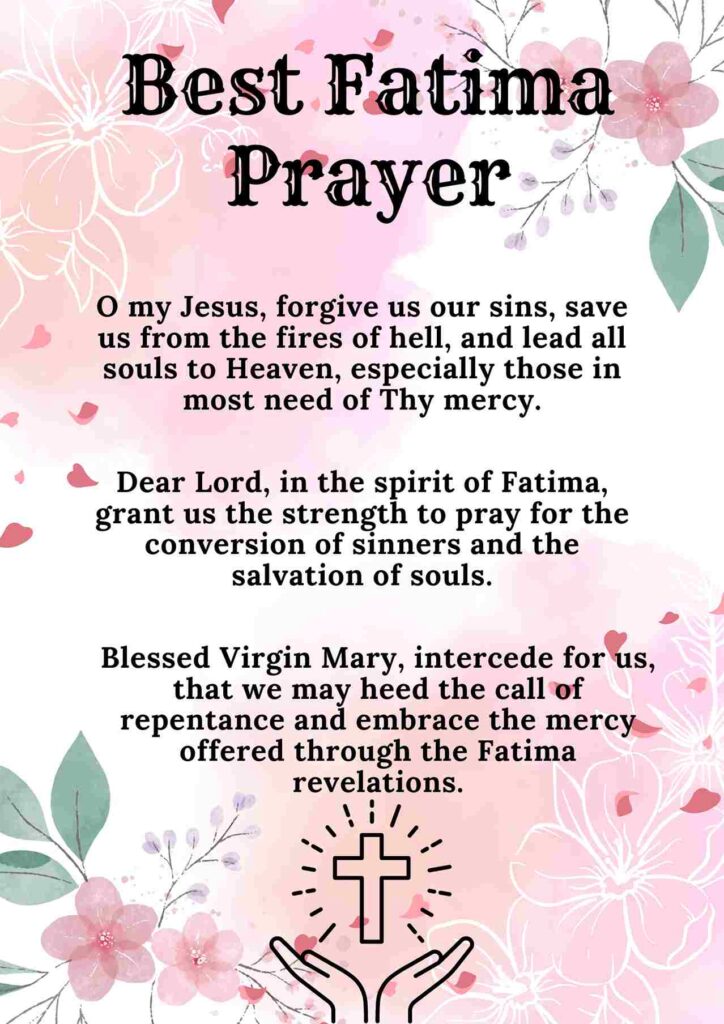 Best Fatima Prayer