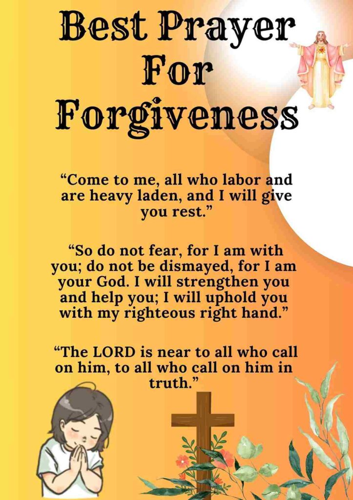Best Prayer For Forgiveness