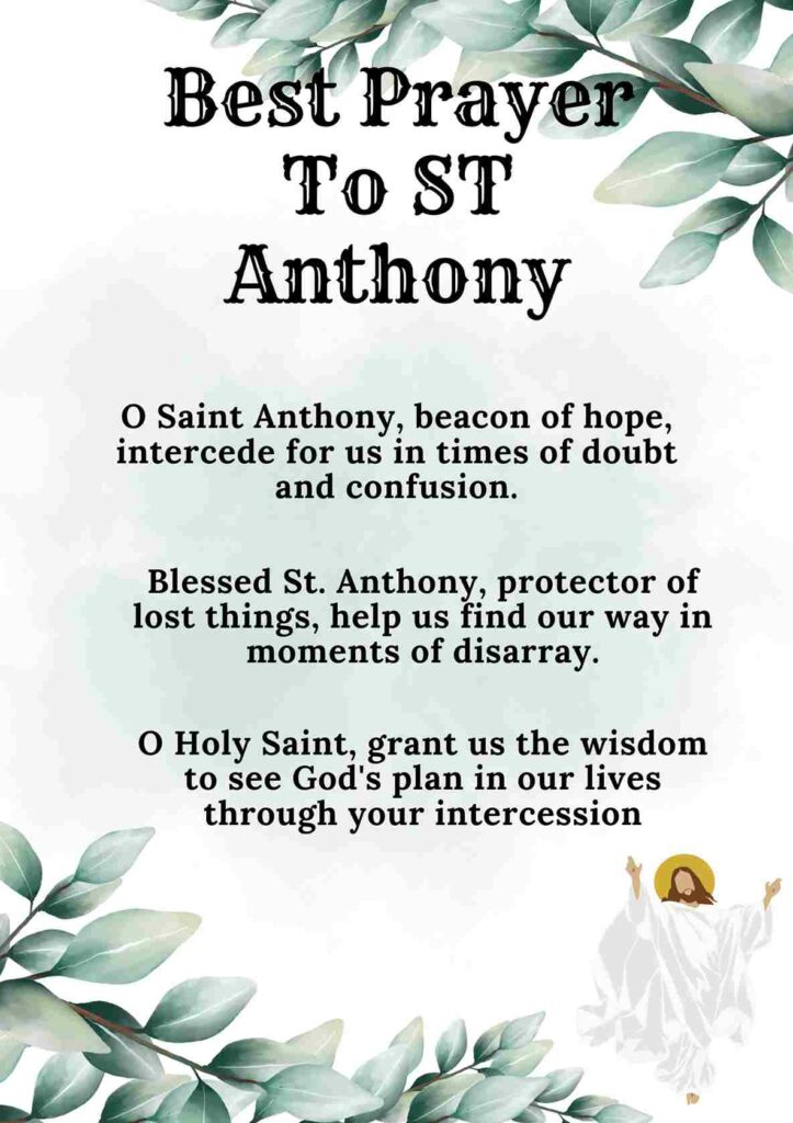 Best Prayer To ST Anthony