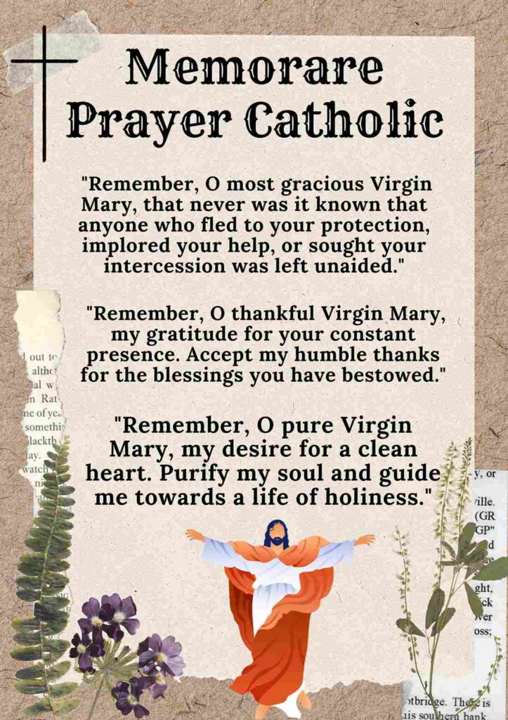 Memorare Prayer Catholic
