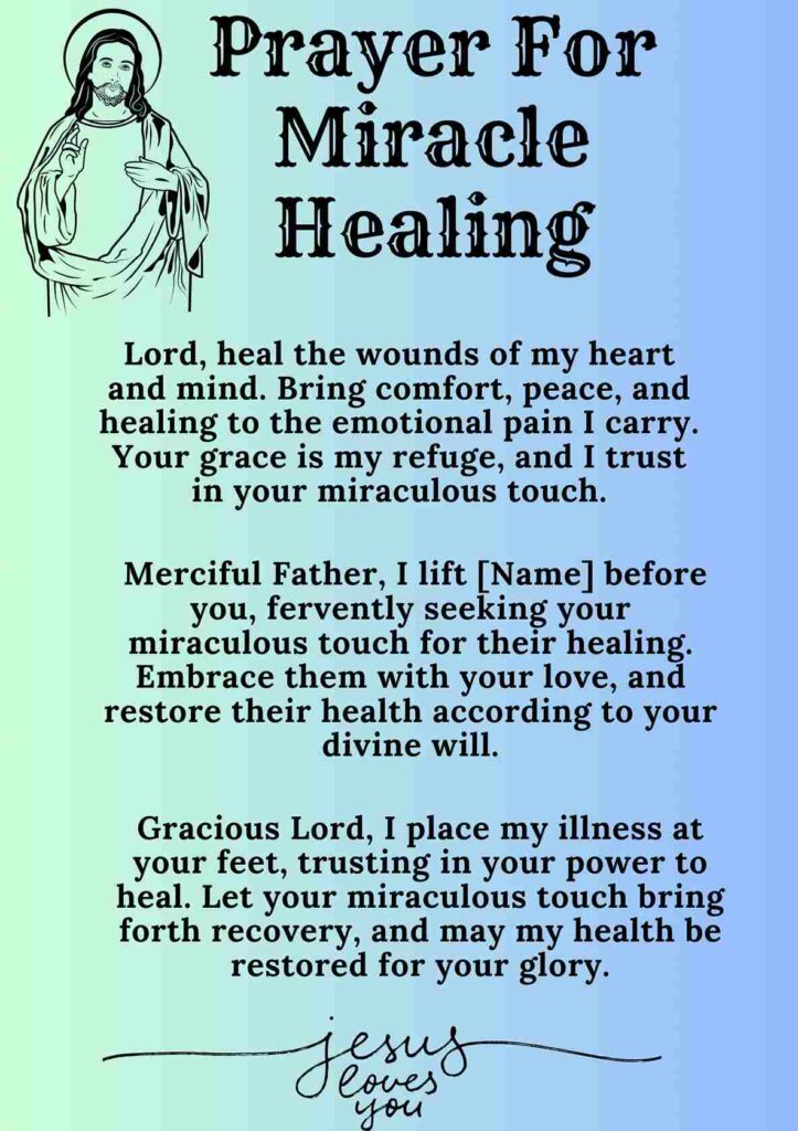 Prayer For Miracle Healing