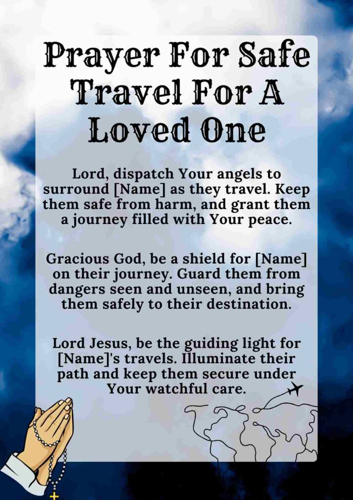 Prayer For Safe Travel For A Loved One