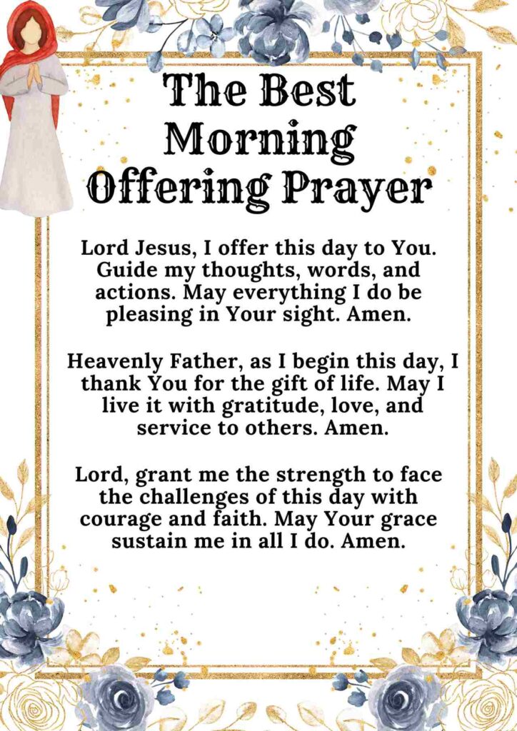 The Best Morning Offering Prayer