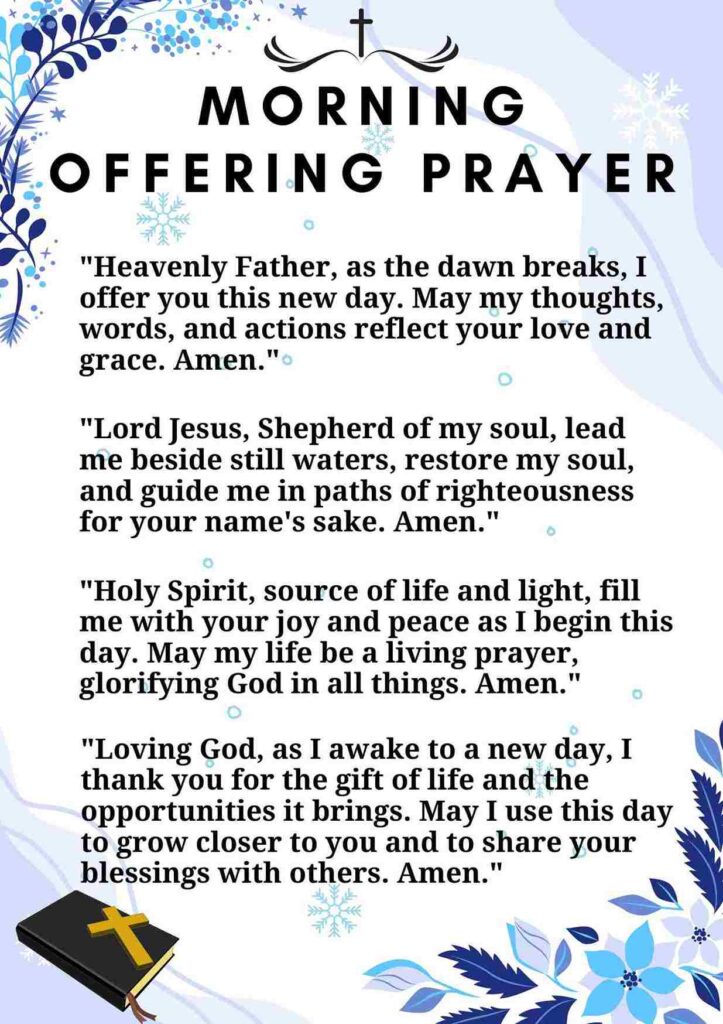 Morning Offering Prayer