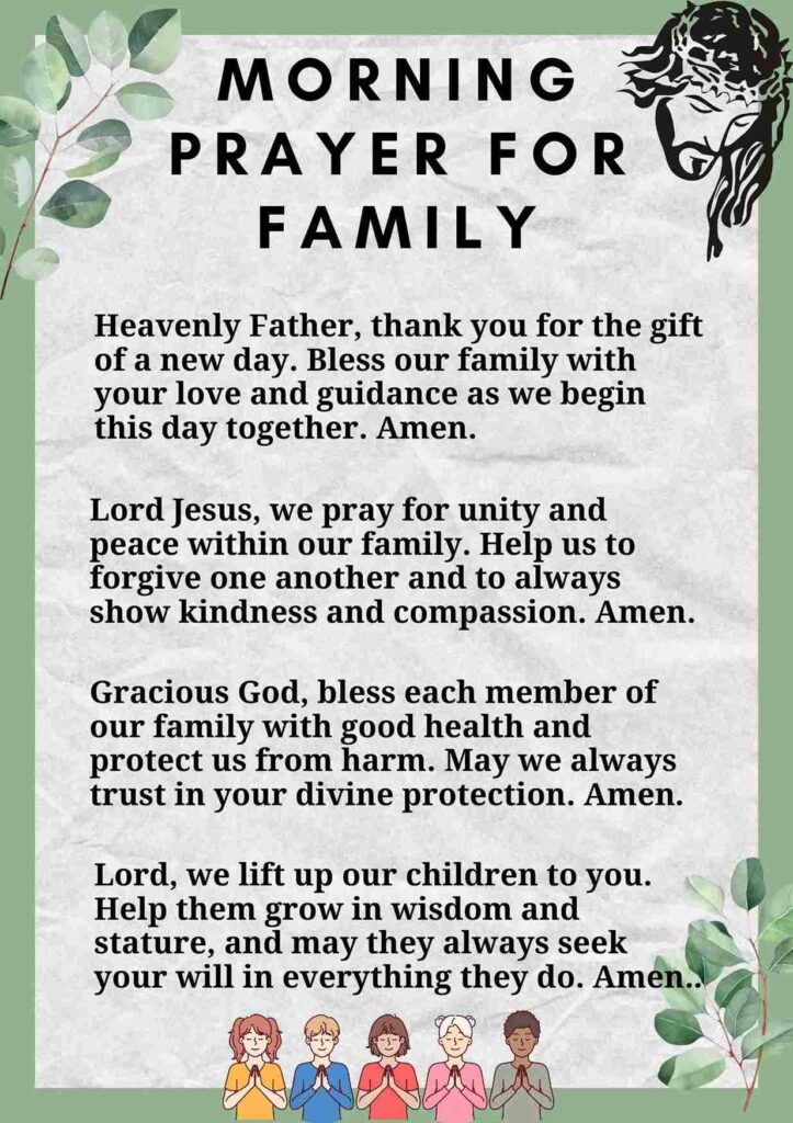 Morning Prayer For Family
