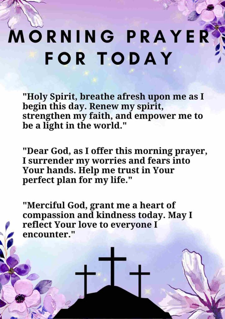 Morning Prayer For Today