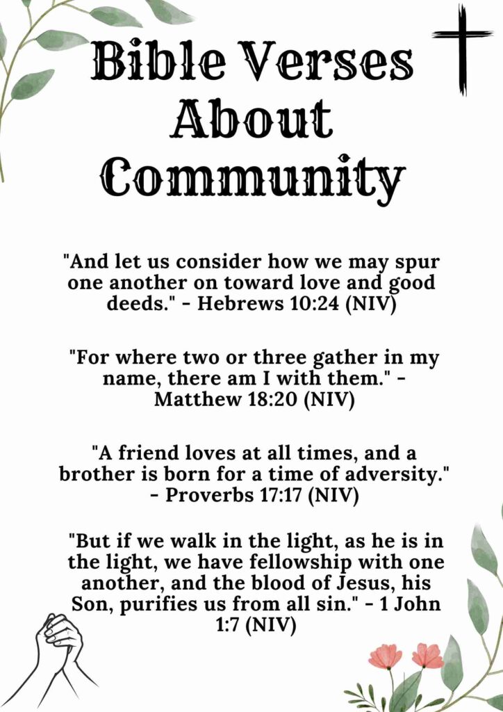 Bible Verses About Community