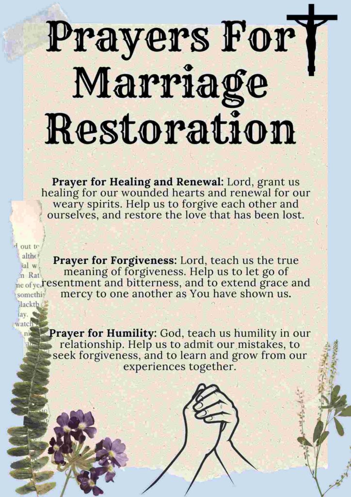 Prayers For Marriage Restoration