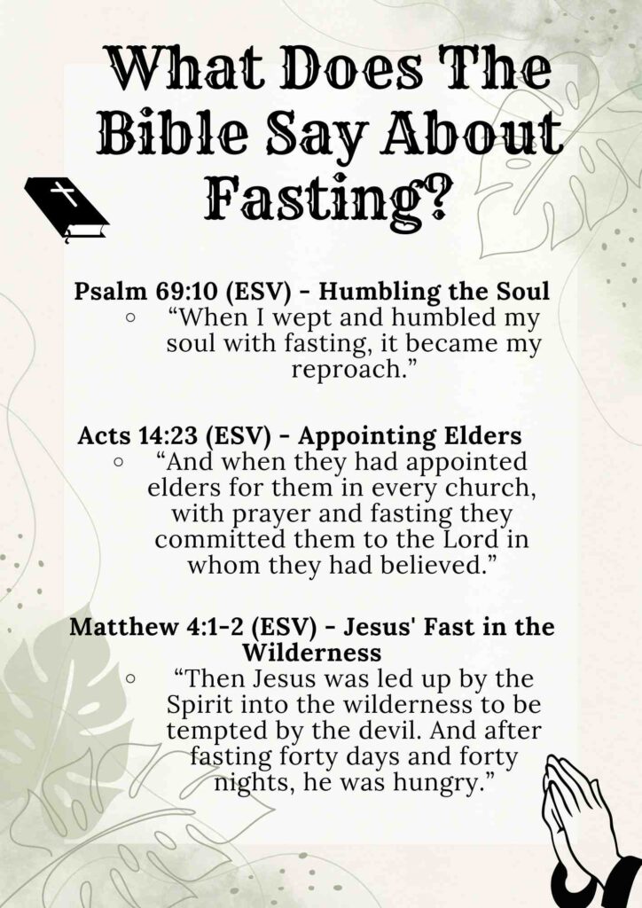 What Does The Bible Say About Fasting
