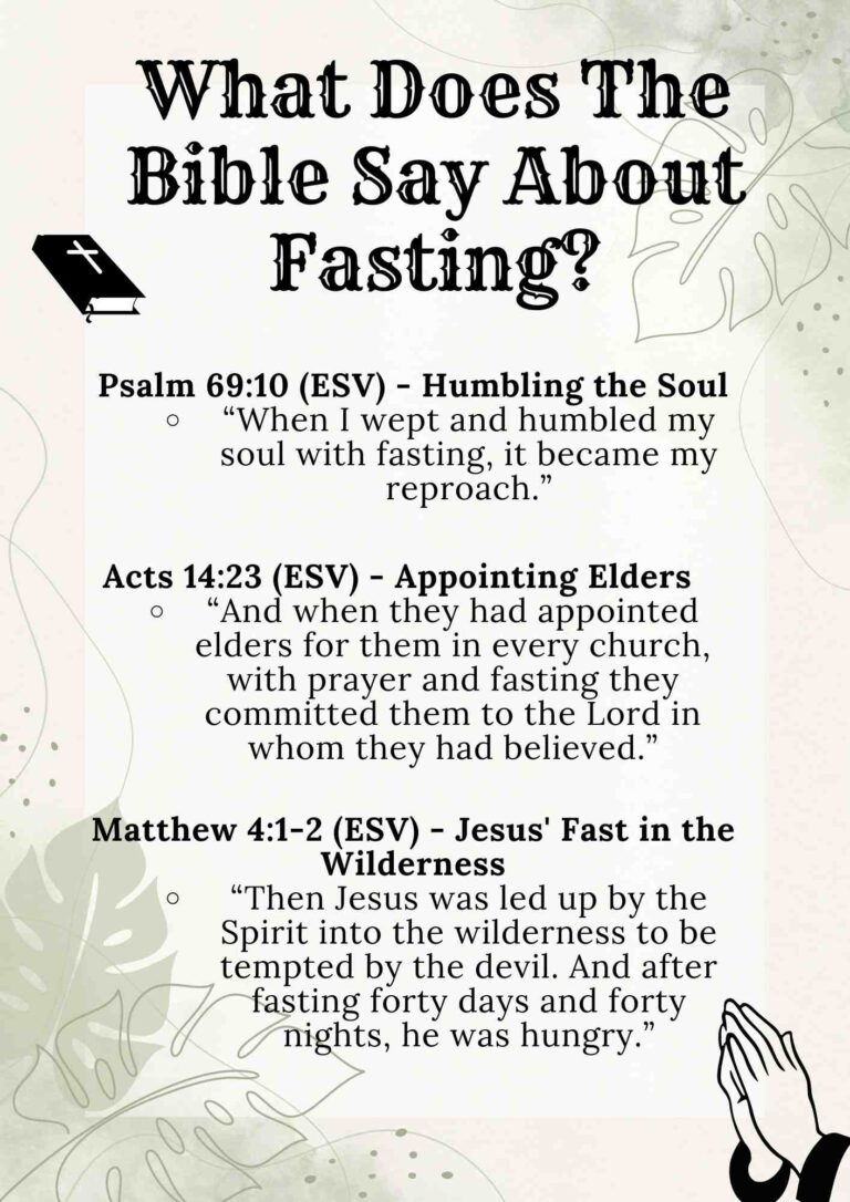 What Does The Bible Say About Fasting? [Verses] - † ️️ Daily Blessings ...