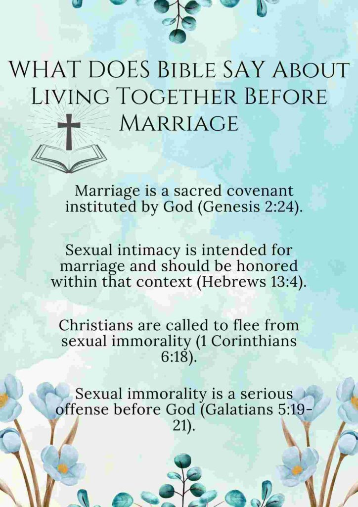 Bible About Living Together Before Marriage