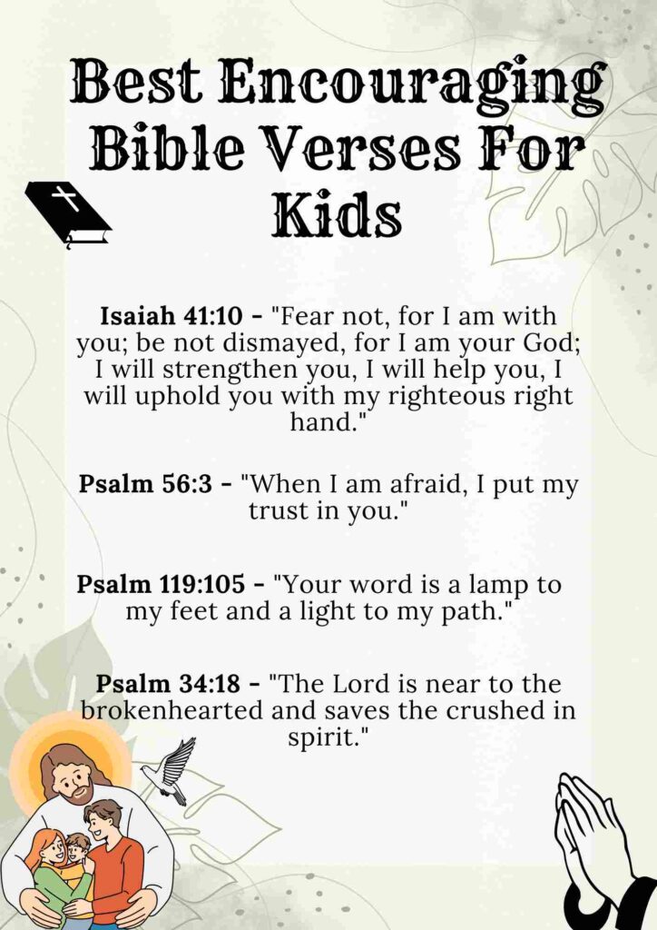 Encouraging Bible Verses For Kids