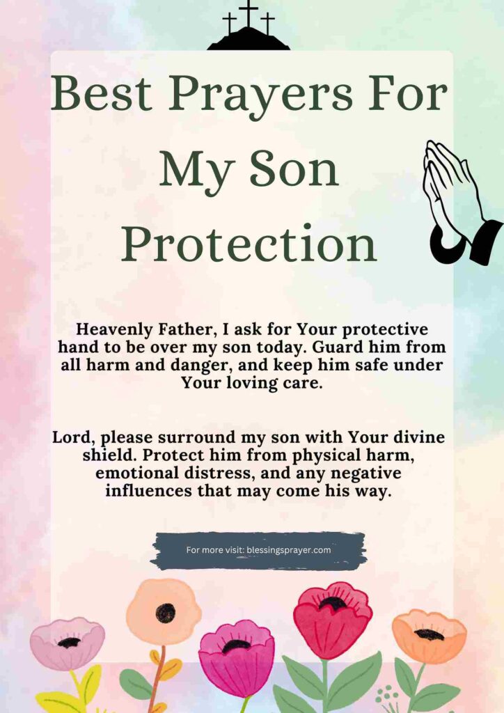 Prayers For My Son Protection