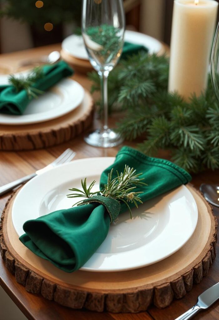 Evergreen Napkin Rings