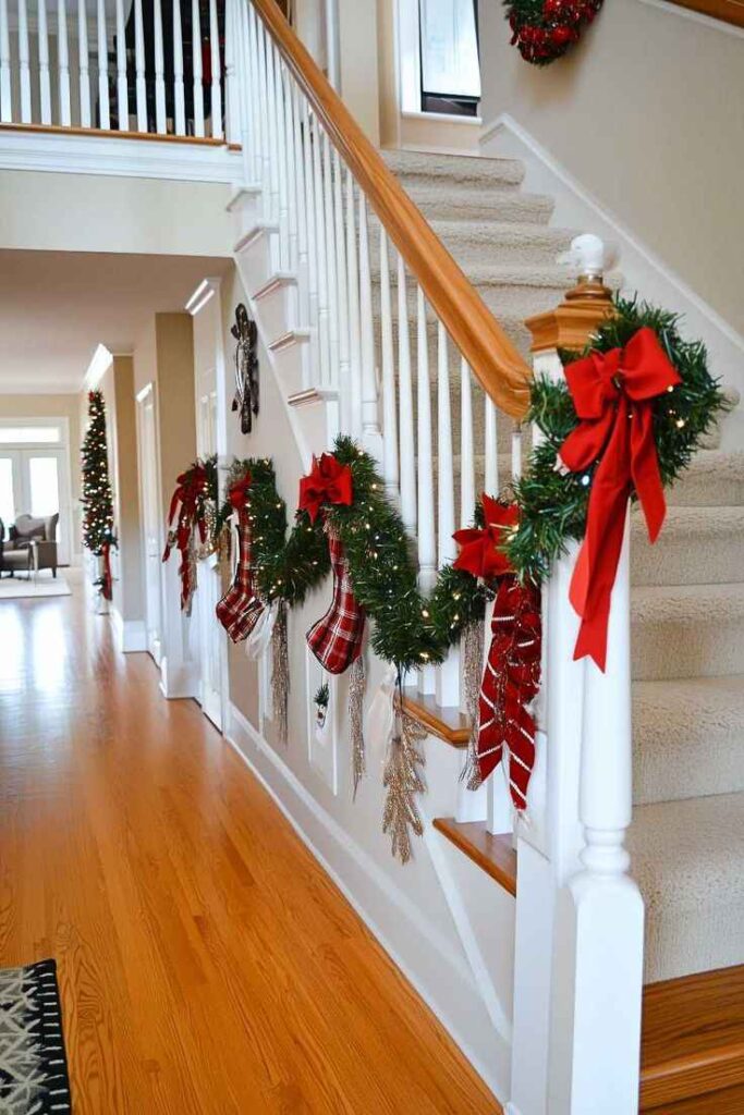 Pinecone and Ribbon Garland