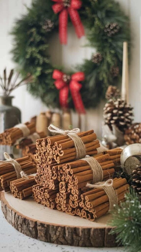 Cinnamon Stick & Pine Decor