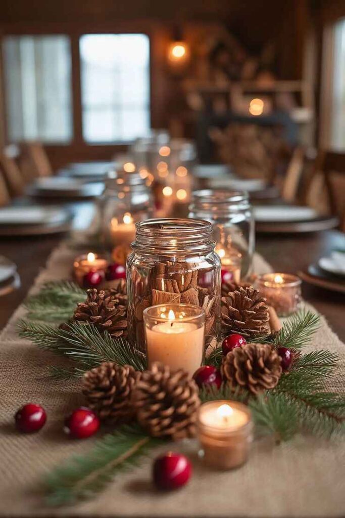 Pine and Berry Centerpiece