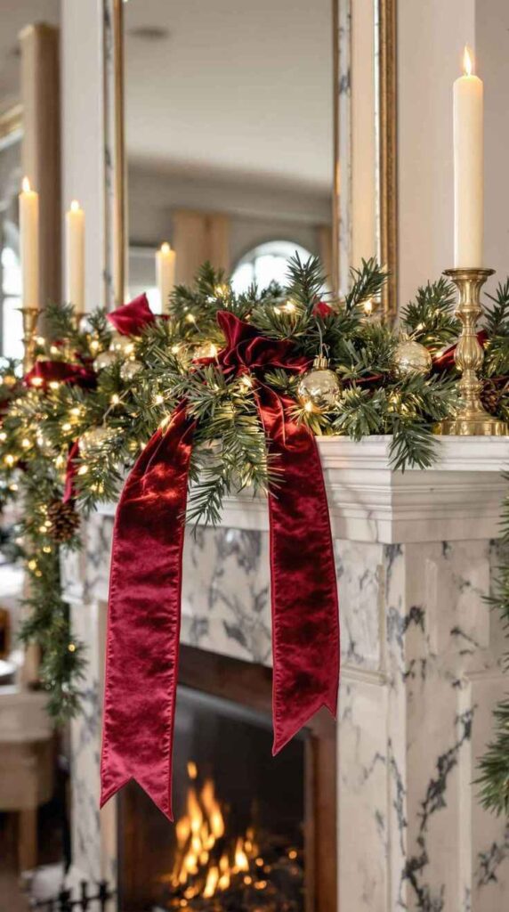 Twinkling Mantel Decor