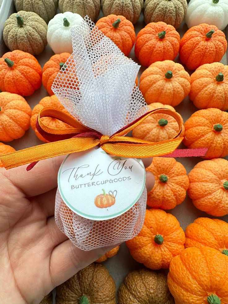 Miniature Pumpkin Basket Favors