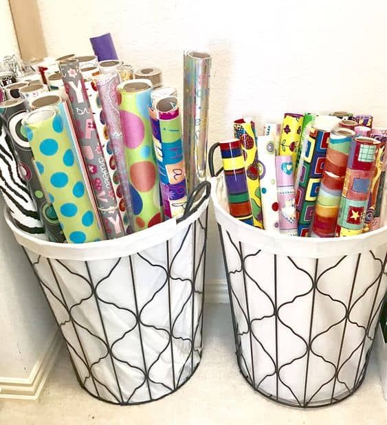 Rolled Paper Basket