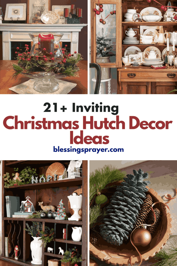 Christmas Hutch Decor Ideas