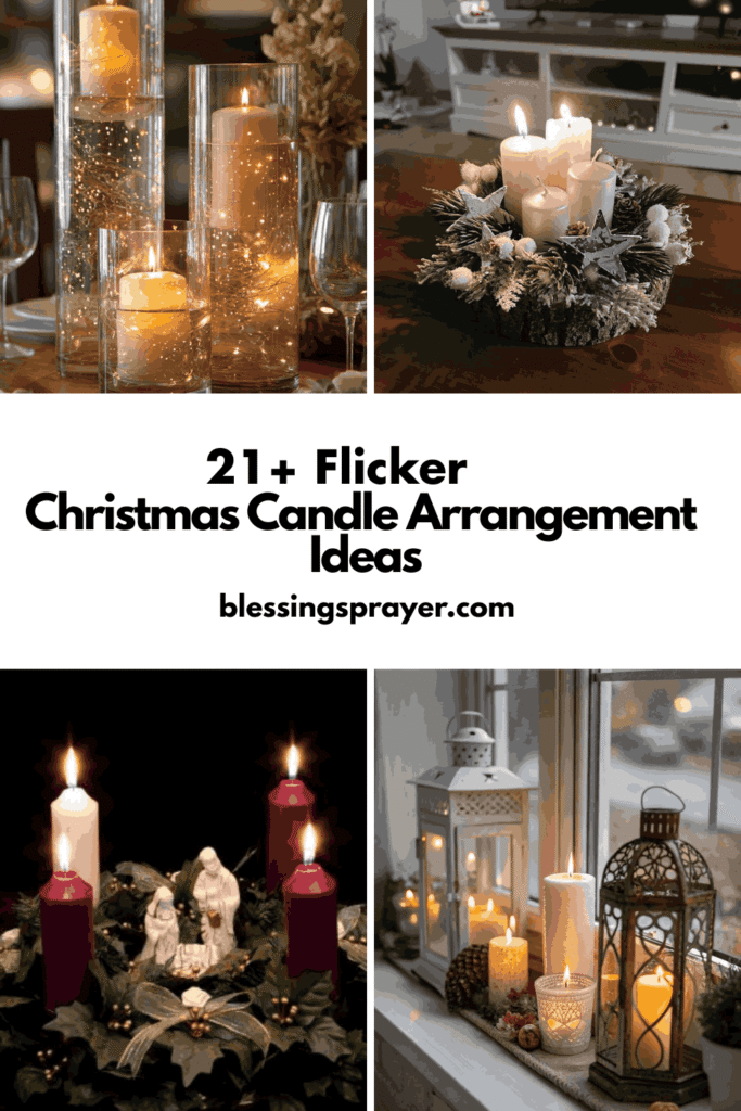 Christmas Candle Arrangement Ideas