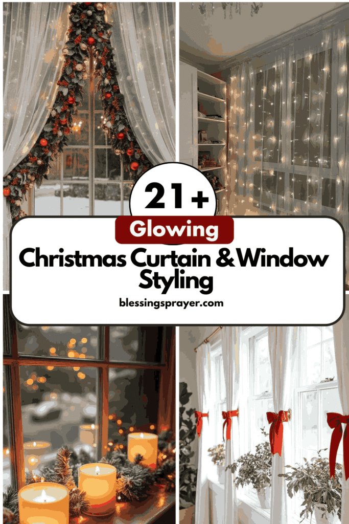 Christmas Curtain & Window Styling