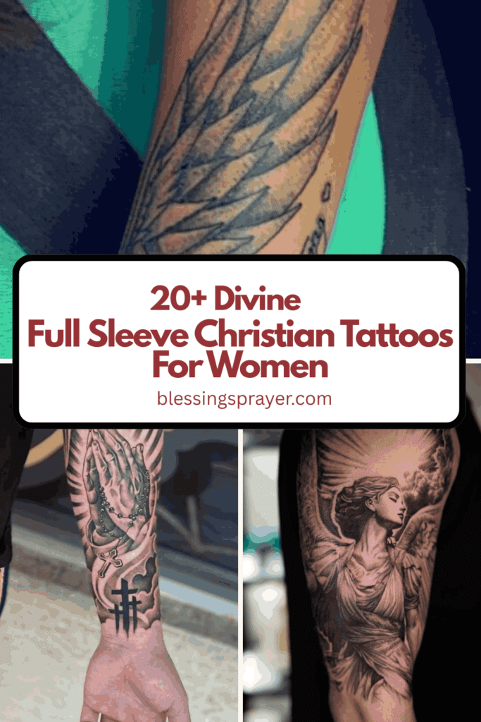 Full Sleeve Christian Tattoos For Women