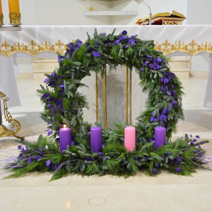 Advent Wreath on the Altar