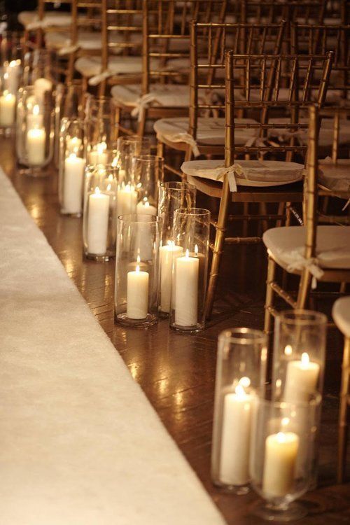 Candlelit Aisle Glow