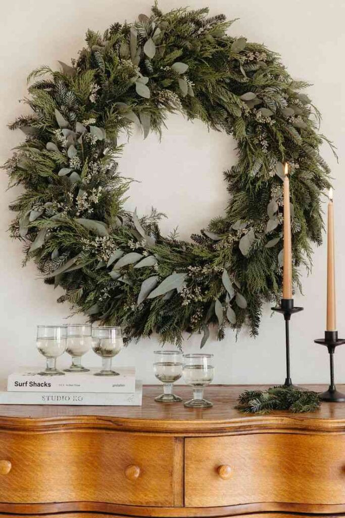Wreath Inside the Home