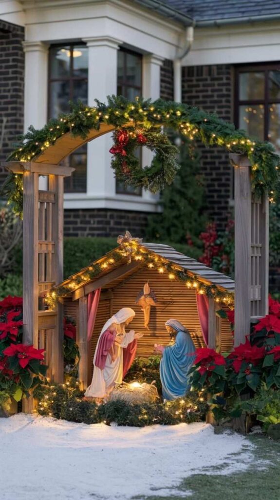 Outdoor Nativity Corner