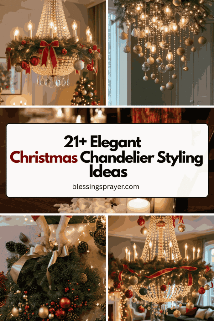  Christmas Chandelier Styling Ideas