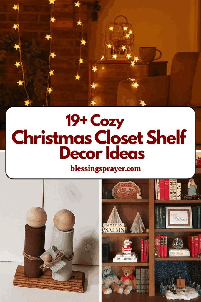 Christmas Closet Shelf Decor Ideas