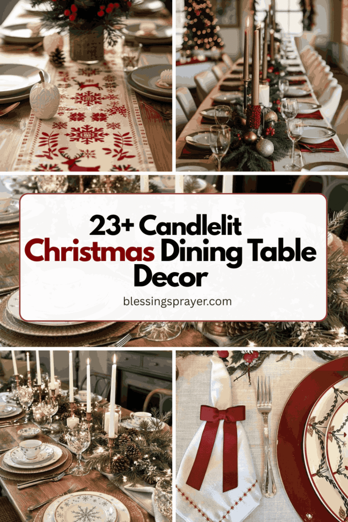 Christmas Dining Table Decor 