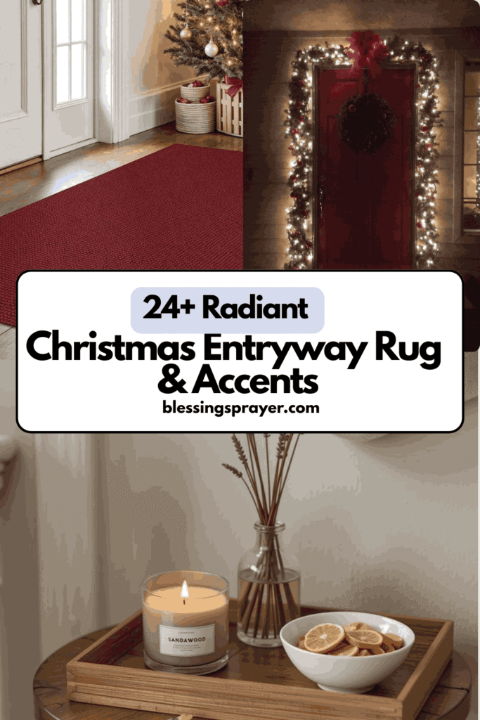 Christmas Entryway Rug & Accents