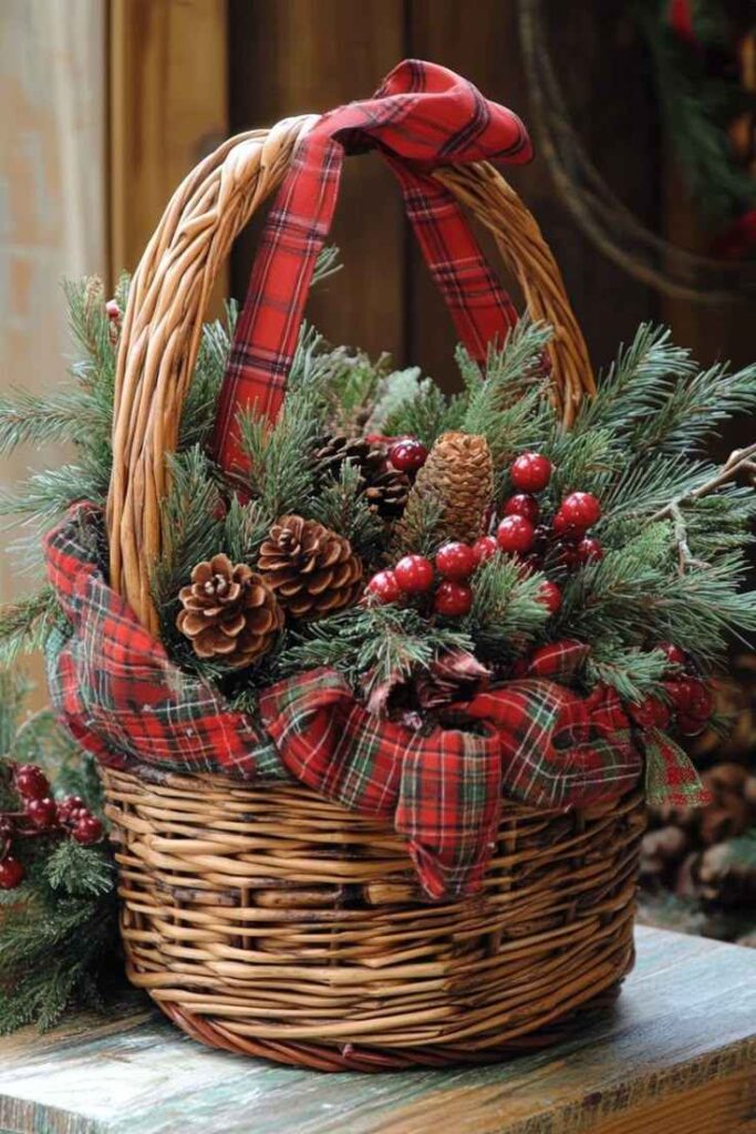 Winter Pine Basket