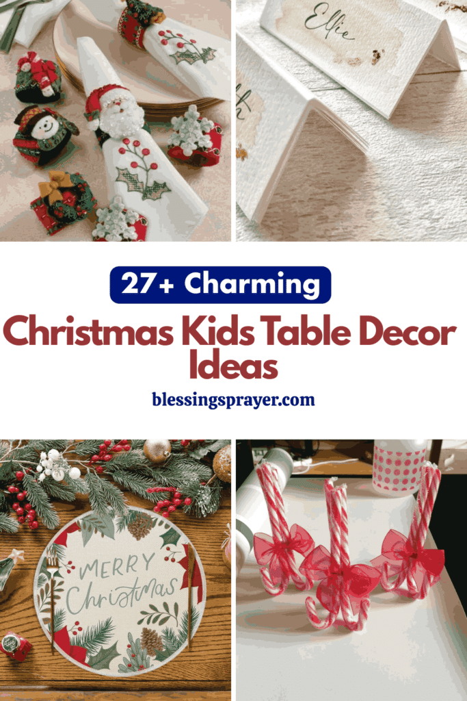 Christmas Kids Table Decor Ideas