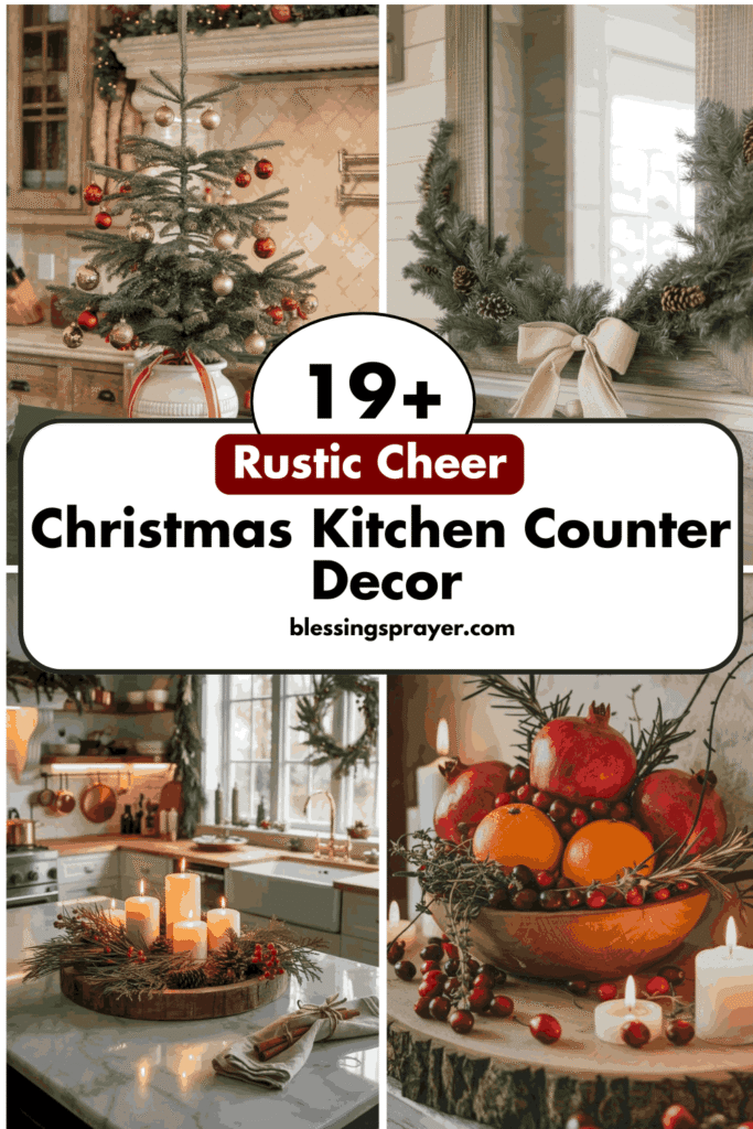 Christmas Kitchen Counter Decor