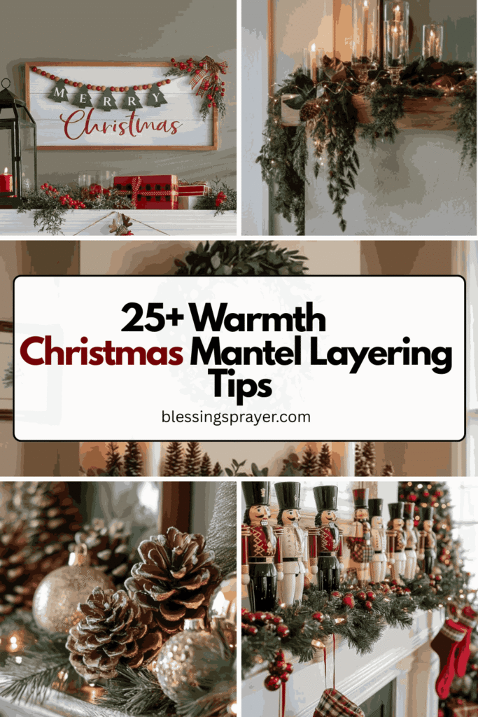 Christmas Mantel Layering Tips