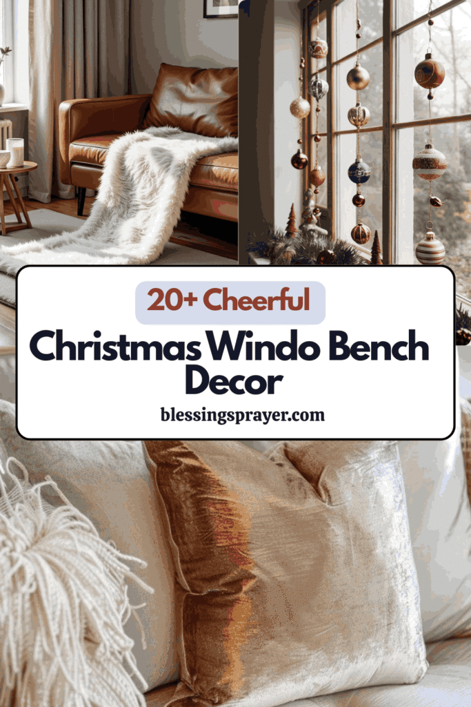  Christmas Window Bench Decor
