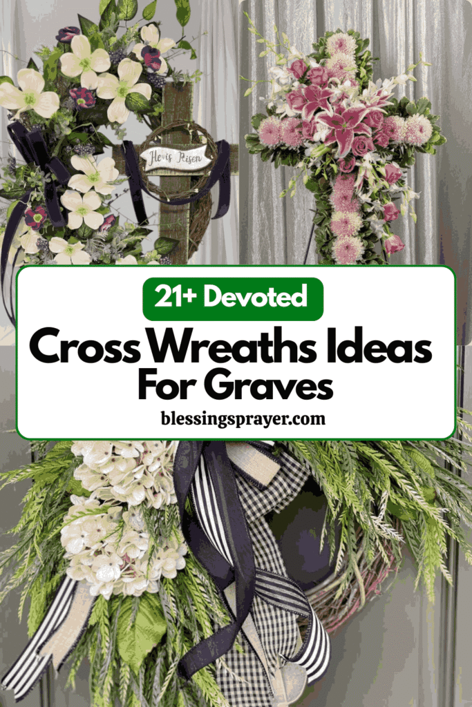 Cross Wreaths Ideas For Graves