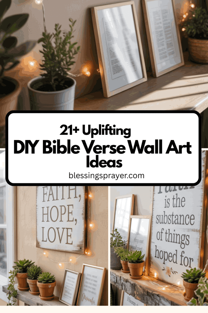 DIY Bible Verse Wall Art Ideas
